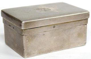 Small French .950 Silver & Vermeil Box