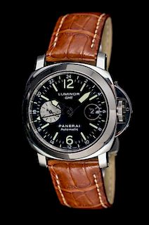 A Stainless Steel Ref. OP 6633 Luminor GMT Wristwatch, Panerai,