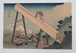 Katsushika Hokusai (1760-1849) Woodblock Print