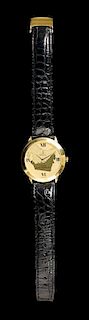 An 18 Karat Yellow Gold United Arab Emirates Edition Wristwatch, Montega,