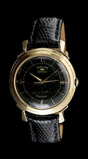 A Yellow Gold Electric Wristwatch, Hamilton,