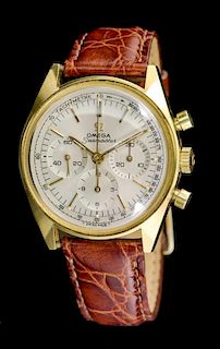 A Vintage Gold Plated Seamaster Chronograph Wristwatch, Omega,