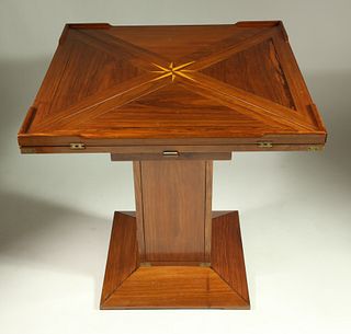Starbay Tropical Wood Pedestal Game Table