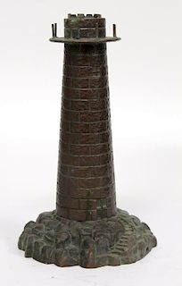 Bronze Lighthouse Lamp Base