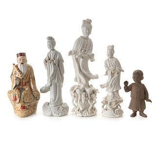 Group Of 5 Chinese Porcelain Figurines