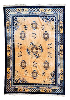 Vintage Peking Chinese Carpet