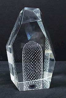 Large Asymmetrical ACC Lead Crystal Sculpture