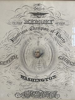 Washington Memorial Engraving