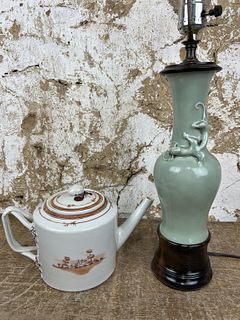 Chinese Lamp and Teapot