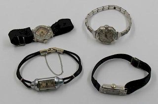 JEWELRY. Grouping of Ladies Art Deco Watches.
