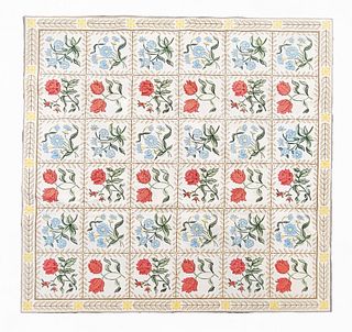 Room Size Broadloom Floral Pattern Carpet