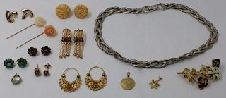 JEWELRY. Assorted Gold and Gem Grouping.