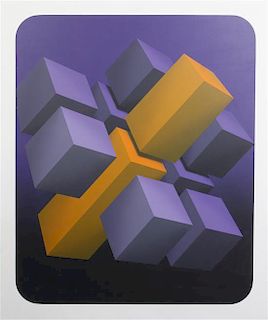 Marco Spalatin  , (American, b. 1945), Cube Figure XXIII, 1973