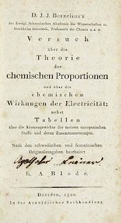 Bloede, Karl AugustD. J. J. Berzelius's ... Versuch ueber die Theorie der chemischen Proportionen und ueber die chemischen W