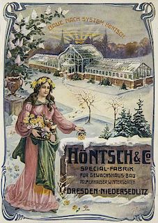 Hoentsch & Co.Groesste Spezialfabrik fuer Wintergaerten, Gewaechshausbau u. Heizungs-Anlagen (DTitel). Special-Fabrik fuer G