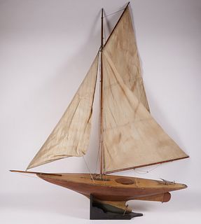 Gaff Rigged Pond Boat, 19th Century