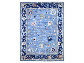 Angora Oushak Natural Dyed Soft Wool Hand Knotted Oriental Carpet
