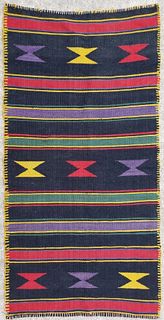 Vintage Hand Woven Tribal Scatter Rug