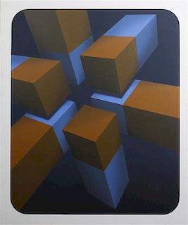 Marco Spalatin  , (American, b. 1945), Cube Figure XXIV, 1973