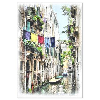 Kris Peterson, "Venice Canal" Hand Signed Limited Edition, Numbered with Letter of Authenticity.