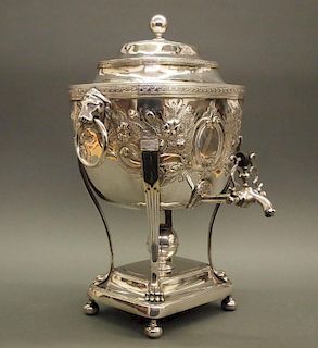 Silverplate hot water urn