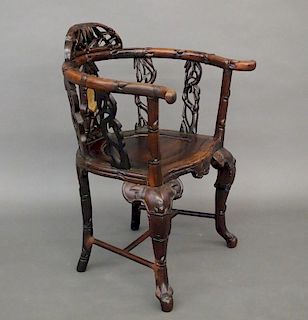 Chinese rosewood armchair