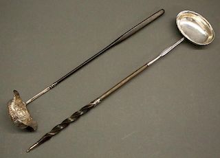 2 English Sterling toddy ladles