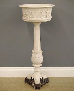 Neoclassical marble planter