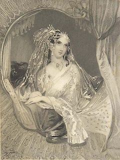 Moore, ThomasLalla Rookh, an Oriental Romance. Illustrated with Engravings from Drawings by Eminent Artists. Ldn., Longman e