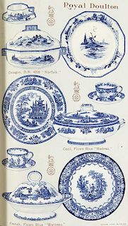 Royal Doulton PotteriesKatalog 'China and Earthenware'. Mit 65 chromolith. Tafeln. Burslem, 1925. 2 Bll.