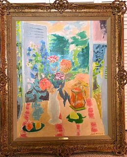 Jules Cavailles (1901-1977) LARGE Painting French Impressionist Modern