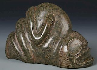 Large Taino Serpentine Frog-Man Form (1000-1500 CE)