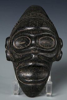 Taino Ancestral Stone Head or Mask (1000-1500 CE)