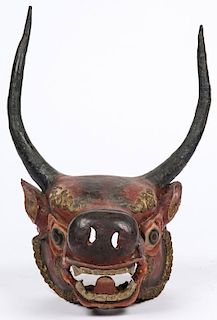 Tibetan Yamantaka Red Bull Dance Mask