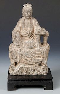 Fine Chinese Stone Buddha Statue