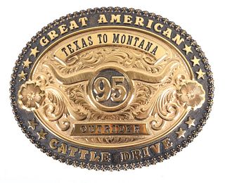 Great American Texas - Montana Cattle Drive Buckle