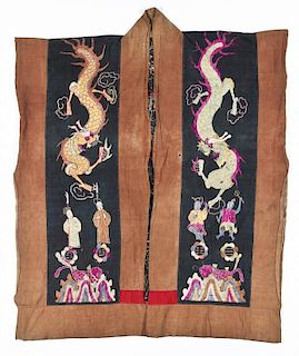 Antique Embroidered Yao Priest Dragon Robe