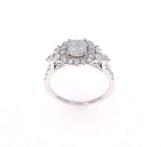 Opulent Art Deco Diamond & Platinum Unity Ring