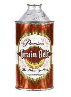 1953 Vintage Premium Grain Belt Cone Top Beer Can