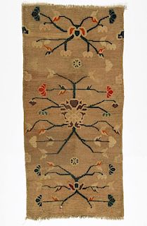 Antique Tibetan Rug: 2'5'' x 5'0'' (74 x 152 cm)