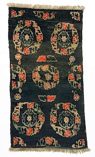 Antique Tibetan Rug: 2'4'' x 4'5'' (71 x 135 cm)
