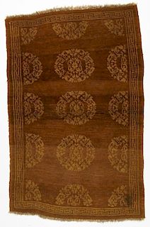 Antique Tibetan Rug: 3'0'' x 4'6'' (91 x 137 cm)