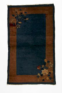 Antique Mongolian Rug: 2'10'' x 4'9'' (86 x 145 cm)