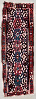 Antique East Anatolian Kilim: 12'1'' x 4' (368 x 122 cm)