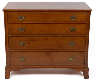 NEW ENGLAND FEDERAL CHERRY CHEST OF DRAWERS