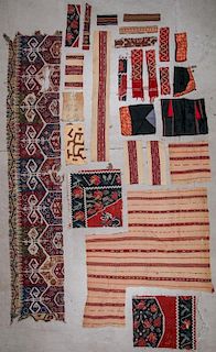 Group of Ethnographic Textile Fragments