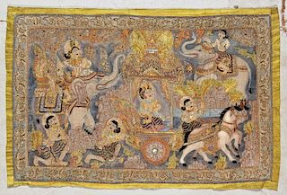 Burmese Kalaga Tapestry, Early 20th C