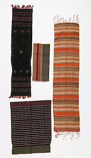 4 Old Dao/Tai People Textiles, Vietnam