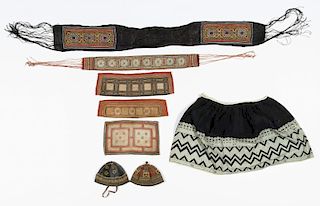 Collection of 8 Old Ethnographic Textiles, Hmong People