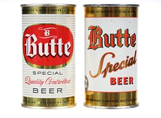 Butte Special Flat Top Beer Cans c. 1950s (2)